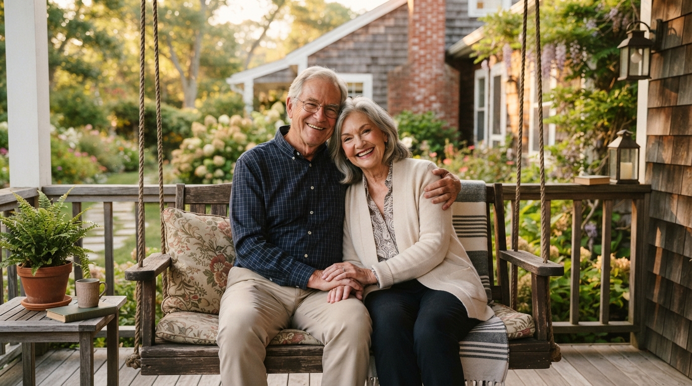 Retired couple enjoying retirement